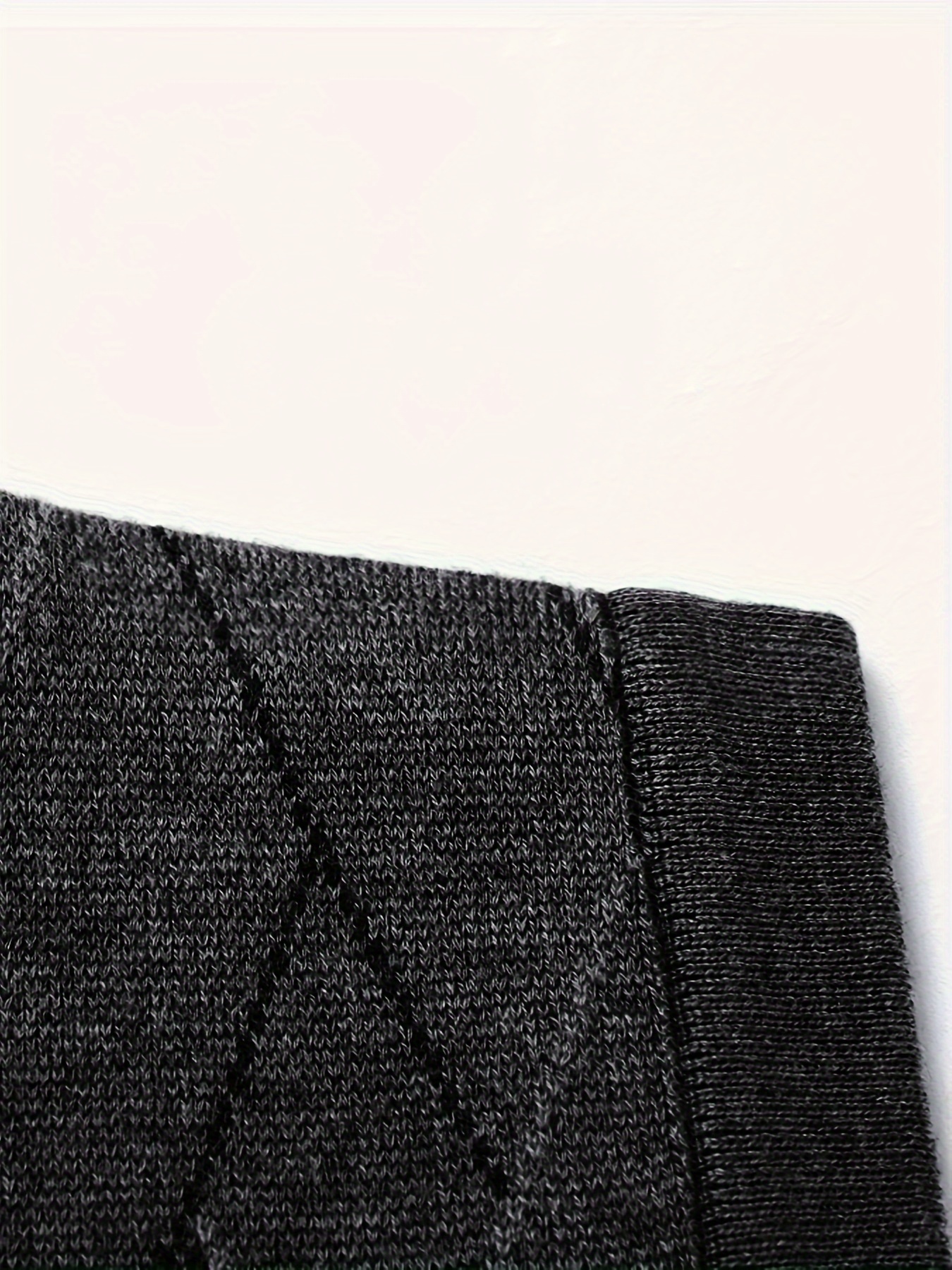 mens v neck cable casual sleeveless knitted sweater vest mens clothing for autumn winter details 3